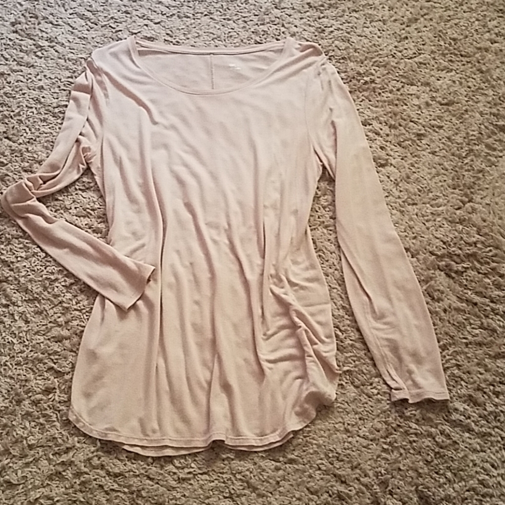 Blush colored tunic sz L